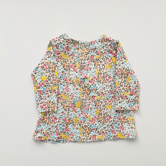 Baby Girl Floral Long Sleeve Boho Blouse - Picture 2 of 4